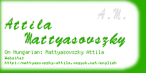 attila mattyasovszky business card